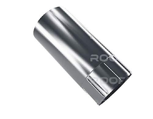 Fallrohr 2 m lang farbig von Roofart 7 tlg 87 mm (anthrazit 7016) von Dachrinne