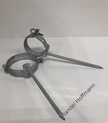 Fallrohrschelle Schlagschelle in 3 Größen (groß für 100mm Fallrohr) von Dachrinne
