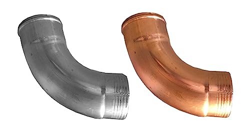 Regenrohrbogen 72° Kupfer in den Größen 60, 76, 80, 87 und 100 mm (groß) von Dachrinnen & Zubehör Kupfer