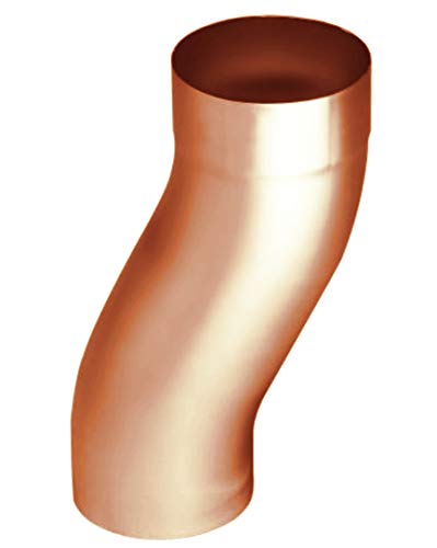 Sockelknie mit 60 mm Ausladung Kupfer in den Größen 76, 80, 87 und 100 mm (100 mm) von Dachrinnen & Zubehör Kupfer