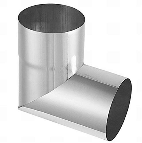 Rohrwinkel 87° Titanzink in den Größen 60, 76, 80, 87 und 100 mm (76 mm) von Dachrinnen & Zubehör Titanzink