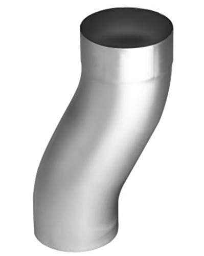 Sockelknie mit 60 mm Ausladung Titanzink in den Größen 76, 80, 87 und 100 mm (76 mm) von Dachrinnen & Zubehör Titanzink