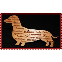 Dackel Persönlichkeit Weihnachtsbaum Ornament von DachshundDesignHouse