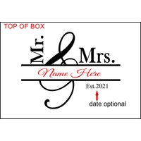 Mr & Mrs Rezeptbox, Personalisiertes Hochzeitsgeschenk, Braut Shower Geschenk, Hochzeitsgeschenk von DachshundDesignHouse