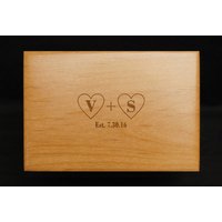 Personalisierte Initialen Liebe Ist Hausgemachte Rezept-Box von DachshundDesignHouse