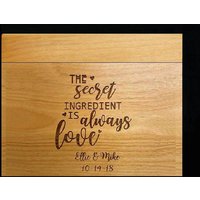 Rezept-Box, Hochzeitsgeschenk, Braut-Dusche-Geschenk Rezept-Box, Hochzeitsgeschenk, Braut-Dusche-Geschenk von DachshundDesignHouse