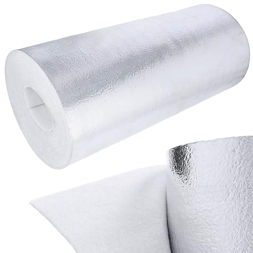 Heizkörper Reflexionsfolie 10m x 0,48m x 3mm | Wandisolierung Reflexionsplatte Reflektionsfolie Isoliermatten Thermomatte Alufolie Heizung Isolierung Dämmung Isolierfolie Dämmfolie von Parotec
