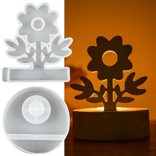 Dacies Art House Silikonform zum Selbermachen, Kerzen, Basteln, Harz, Gießen, Beton, Seife, Ton, perfekte DIY-Form für Handwerker, Heimdekoration, Geschenke (Blumenkerzenhalter) von Dacies