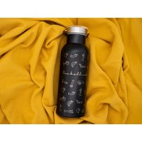 Thermosflasche Edelstahl - Personalisierte Gravur Dackel Motiv von DackelliebeDesign