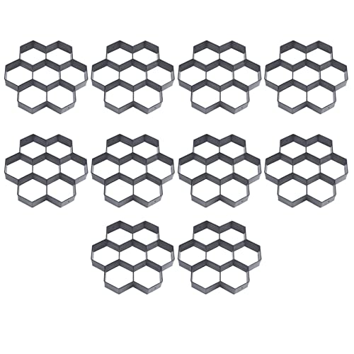 Daconovo 10 x DIY Patio Spaziergang Maker Stepping Stein Beton Pavéform wiederverwendbar Weg Maker Backform Garten Pave Stein Formen 30 x 30 cm Daconovo 10 x DIY Patio Spaziergang Maker Stepping Stein Beton Pavéform wiederverwendbar Weg Maker Backform Garten Pave Stein Formen 30 x 30 cm von Daconovo