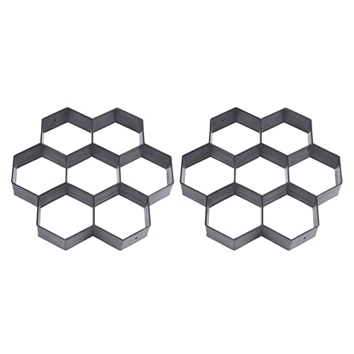 Daconovo 2 x DIY Patio Spaziergang Maker Stepping Stone Beton Pave Backform wiederverwendbar Weg Maker Backform Garten Pave Stein Formen 30 x 30 cm Daconovo 2 x DIY Patio Spaziergang Maker Stepping Stone Beton Pave Backform wiederverwendbar Weg Maker Backform Garten Pave Stein Formen 30 x 30 cm von Daconovo