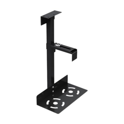 Daconovo Universeller PC-Gehäusehalter, Vielseitig Einsetzbar Unter Dem Schreibtisch oder An der Wand, Seitliche, CPU-Ständer zum Heben, Schwarz von Daconovo
