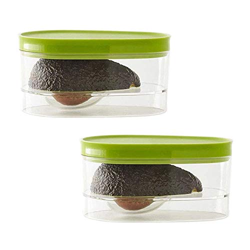 Dacvgog 2 Packungen Avocado-Aufbewahrung, Avocado-Halterung, Avocado-Behälter, um Avocado-Kühlung während der frisch zu halten von Dacvgog
