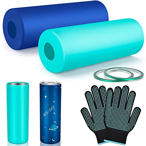 Dacvgog Sublimationsbecher Hülle für 20, Sublimationsbecher Silikonbänder Sleeve Kit, für Sublimationsbecher Wärme von Dacvgog