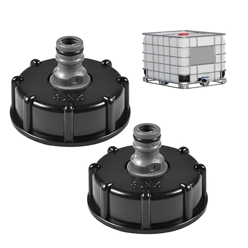 2 Stück IBC Tank Zubehör, S60x6 1/2 Zoll Schnuller-Ventiladapter Innengewinde IBC-Tankadapte, IBC Verbinder für Anbringen von Gartenschläuchen IBC Tanks Regenwassertanks 2 Stück IBC Tank Zubehör, S60x6 1/2 Zoll Schnuller-Ventiladapter Innengewinde IBC-Tankadapte, IBC Verbinder für Anbringen von Gartenschläuchen IBC Tanks Regenwassertanks von Daczly