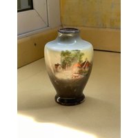 Beige Vintage Keramik Vase von DadaVintageCom