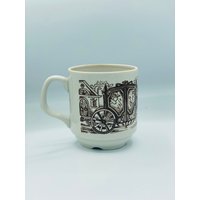 Blumen Tee/Kaffee Tasse, Vintage Handgefertigt von DadaVintageCom