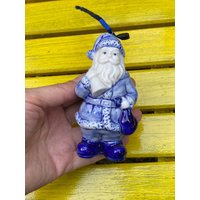 Gzel Keramik Figur, Weihnachtsmann von DadaVintageCom