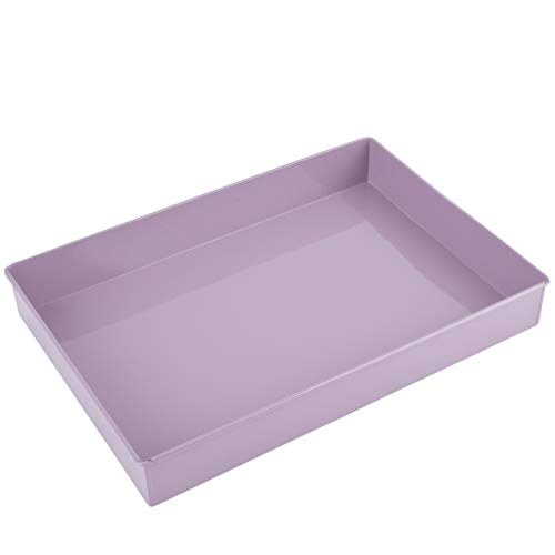 Tablett -Plain Color- Metall 35x25cm Mauve Dekoschale Tischdeko Dekoration von Dadeldo Home