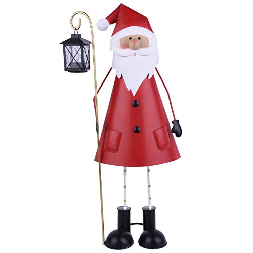 Dadeldo Home Weihnachtsmann -Harry- Metall 64cm rot Dekoration Dekofigur von Dadeldo Home