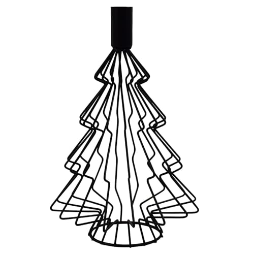 Dadeldo Living & Lifestyle Kerzenständer Weihnachtsbaum Metall schwarz 19cm Dekoration von Dadeldo Living & Lifestyle