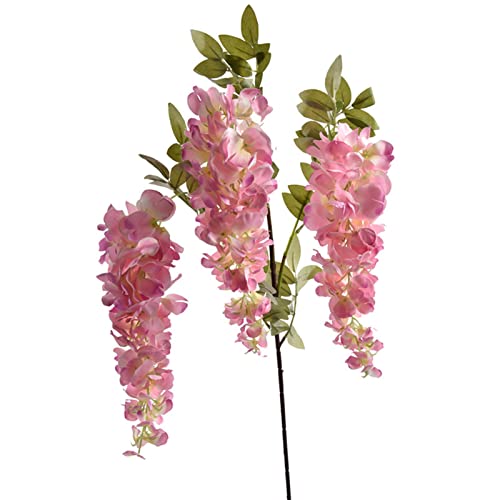 Dadeldo Living & Lifestyle Kunstblume Seidenblumen -Wisteria- Stiel 98cm rosa von Dadeldo Living & Lifestyle