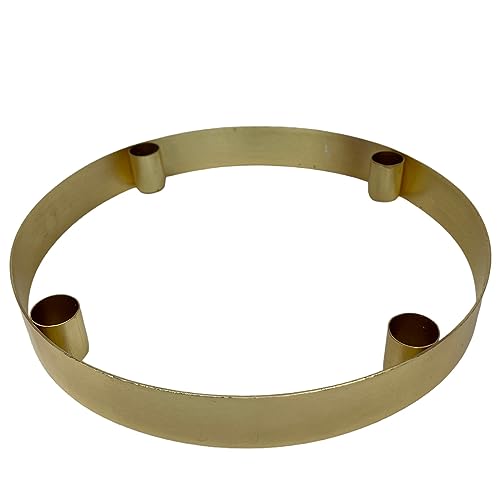 Kerzenleuchter -Sana- Metall 30cm Gold Dekoration Kerzenständer von Dadeldo Living & Lifestyle