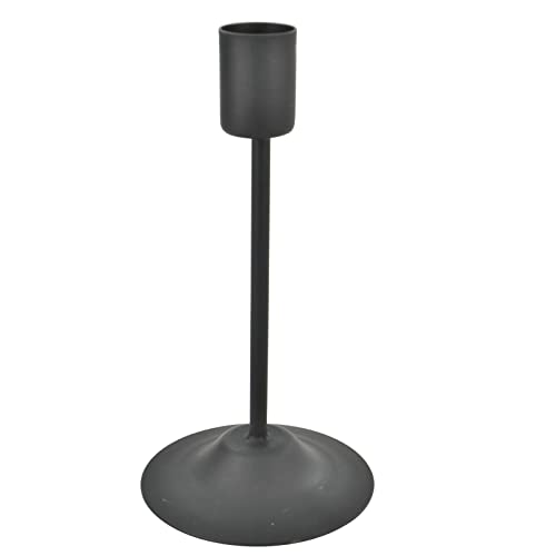Kerzenständer -Gavo- Metall 15cm schwarz Dekoration Tischdeko von Dadeldo Living & Lifestyle