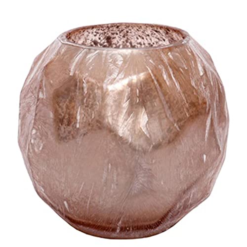 Windlicht -Nalan- Glas 8cm rosa-Misty Teelichthalter Dekoration von Dadeldo Living & Lifestyle