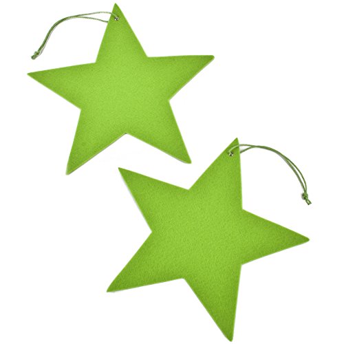 Dadeldo Sterne Deko-Hänger 2er-Set Filz 30cm grün Weihnachten Dekoration Dadeldo Sterne Deko-Hänger 2er-Set Filz 30cm grün Weihnachten Dekoration von Dadeldo