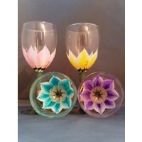 Frühlingstulpen-Weingläser Frühlingstulpen-Weingläser von DadsGlassGarden