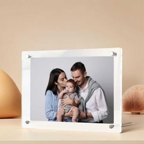 Daelesr Acryl Fotorahmen 20x30cm, 20x30cm Bilderrahmen a4, Bilderrahmen aus Klarem Acryl A4, Dekorativer Posterrahmen für Familienfoto, Zertifikat, Poster von Daelesr