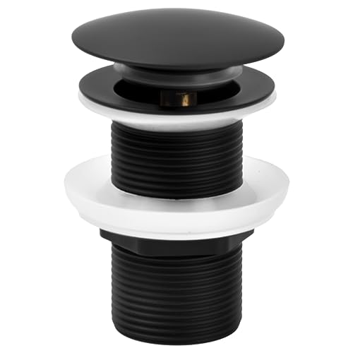 Universal Ablaufgarnitur, Pop Up Ablaufgarnitur Ventil Click Clack Waschbeckenstöpsel, Abflussgarnitur Abflussstopfen, Push Open Ablaufventil, Abfluss für Waschbecken Waschtisch von Daelesr