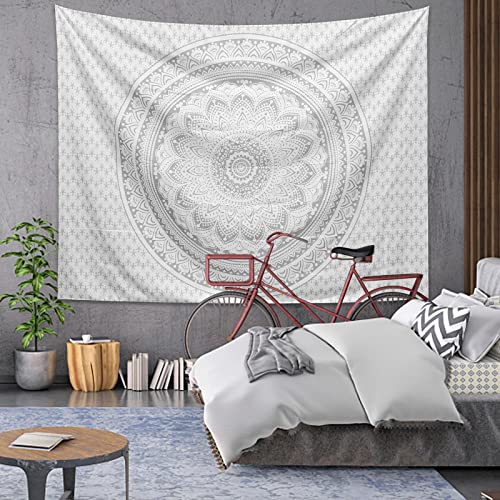 Wandteppich Groß 200x150cm, Mandala Tapisserie Wandbehang Tuch Boho Hippie, Bohemian Decke Sonne und Mond, Tapisserie Wandkunst für Home Decor Schlafzimmer Wohnheim Wohnzimmer Strand (Mandala B) von Daelesr