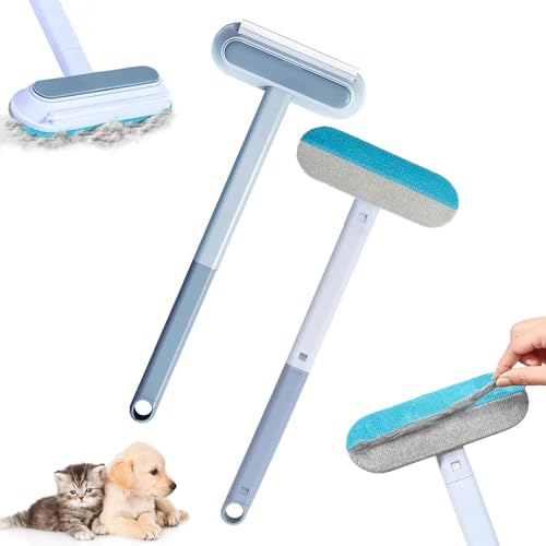 DaengGeGe 3 in 1 Pet Hair Remover, 2pcs Tierhaarentferner, Multifunktionaler Reinigungsbürste, Wiederverwendbares Mehrzweck-Reinigungswerkzeug für Kleidung, Teppich & Sofautos von DaengGeGe