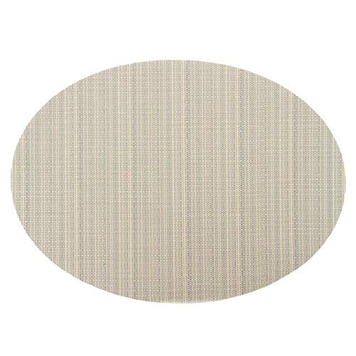 Daesar Platzset 2er Set rutschfest 45x32.5CM, Oval Beige Grau Tischset Vinyl Waschbar Daesar Platzset 2er Set rutschfest 45x32.5CM, Oval Beige Grau Tischset Vinyl Waschbar von Daesar