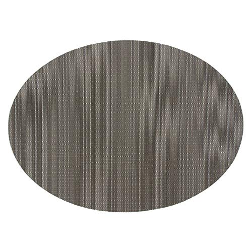 Daesar Platzsets Abwaschbar Tischmatte Vinyl, Oval Dunkelgrau Tischset 2er Set rutschfest 45x32.5CM Daesar Platzsets Abwaschbar Tischmatte Vinyl, Oval Dunkelgrau Tischset 2er Set rutschfest 45x32.5CM von Daesar