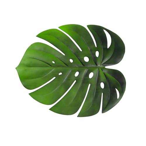 Daesar Tischsets Abwaschbar 39x46CM, Platzdeckchen 2er Set Grün Blattform Aesthetic Platzsets Eva rutschfest für Holztisch Esstisch Gartentisch von Daesar