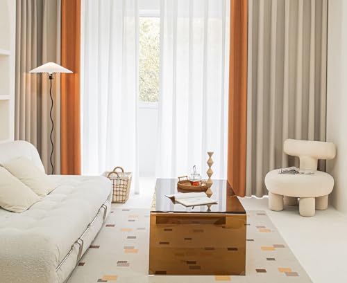 Daesar Vorhang Verdunkelung Ösen, Gardinen Blickdicht 2er Set 137x244CM Einfach Zweifarbig mit Textur Beige Karamell Vorhänge Schlafzimmer Wohnzimmer Daesar Vorhang Verdunkelung Ösen, Gardinen Blickdicht 2er Set 137x244CM Einfach Zweifarbig mit Textur Beige Karamell Vorhänge Schlafzimmer Wohnzimmer von Daesar
