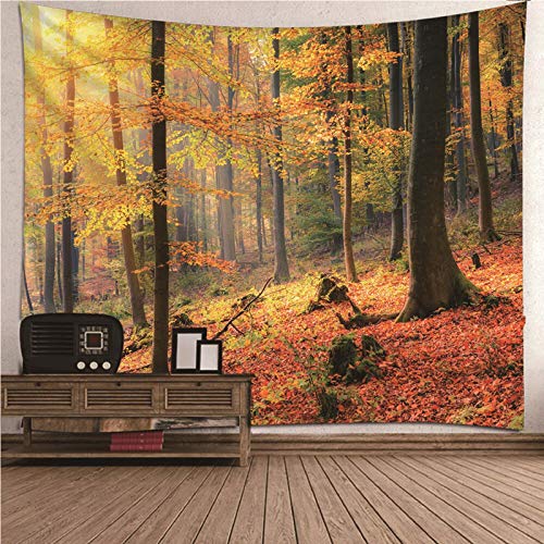 Daesar Wandbehang Fantasy Ahornwald, Tapisserie Wandteppich 260x240CM Wandteppich Psychedelic Wall Hanging Hippie Tapestry von Daesar