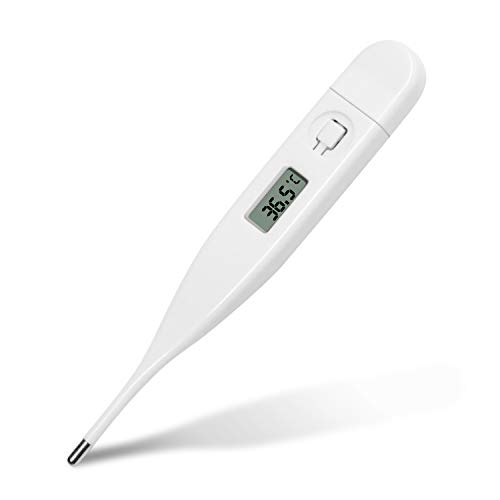 Daffodil HPC300 - Digitales Körperthermometer Fieberthermometer Achsel – Temperaturmessgerät mit LCD für orale und rektale Messungen – gut ablesbares Display und frei von quecksilber - CE zertifiziert von Daffodil