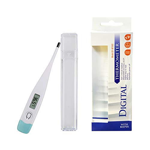 Daffodil MT502 - Digitales Körperthermometer Fieberthermometer Achsel - Temperaturmessgerät mit LCD für orale und rektale Messungen – gut ablesbares Display und frei von quecksilber von Daffodil