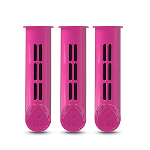 Dafi Set mit 3 Filtern für Soft und Solid Filterflasche, Pink - Austauschbare Filter, Umweltfreundlich, BPA-frei - Entfernen den Geschmack und Geruch von Chlor von DAFI