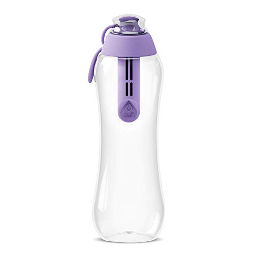 Dafi SOFT Filtering Water Bottle 10oz / 0.3L | Austauschbarer Wasserfilter | BPA-frei | Made in Europe | Leichte Quetschwasserflasche | Violett von DAFI