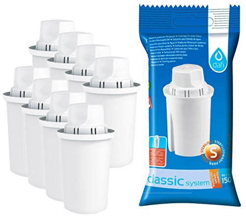 DAFI Universelle Wasserfilterpatronen Wasserfilter, Plastik, Weiß, 8 Stück (1er Pack), 8 von DAFI