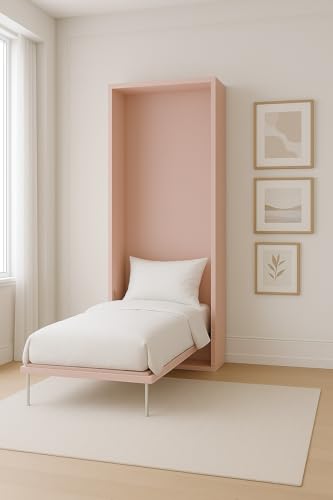 Dafne Italian Design - Versenkbares Wandbett, hergestellt in Italien (L 101 T 45/226 H 226 cm), klappbarer Einzelbett mit Lattenrost im Lieferumfang enthalten, Matratze nicht im Lieferumfang enthalten von Dafne Italian Design