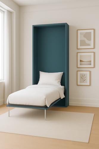 Dafne Italian Design - Versenkbares Wandbett, hergestellt in Italien (L 101 T 45/226 H 226 cm), klappbarer Einzelbettschrank mit Lattenrost im Lieferumfang enthalten, Matratze nicht im Lieferumfang von Dafne Italian Design