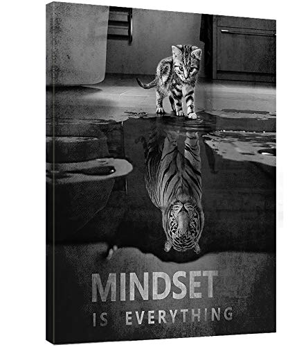 Dafun Art Mindset is Everything Katze inspirierende Unternehmer-Zitate motivierende Wandkunst – Leinwanddruck Rahmen Bild Gemälde für Büro Flur Heimdekoration Kinderzimmer Geschenk-61 x 81,3 cm Dafun Art Mindset is Everything Katze inspirierende Unternehmer-Zitate motivierende Wandkunst – Leinwanddruck Rahmen Bild Gemälde für Büro Flur Heimdekoration Kinderzimmer Geschenk-61 x 81,3 cm von Dafun Art