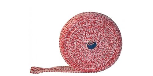 TrendYoicn LTH Lachs-Speck-Fleischnetz, 50 m, rot/weiß, 14 Maschennetz, Bratnetz von Dagema