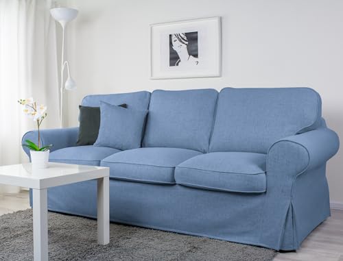 Dagra Bezug für EKTORP 3er-Sofa (Schlafsofa altes Modell) (Blue A13) von Dagra